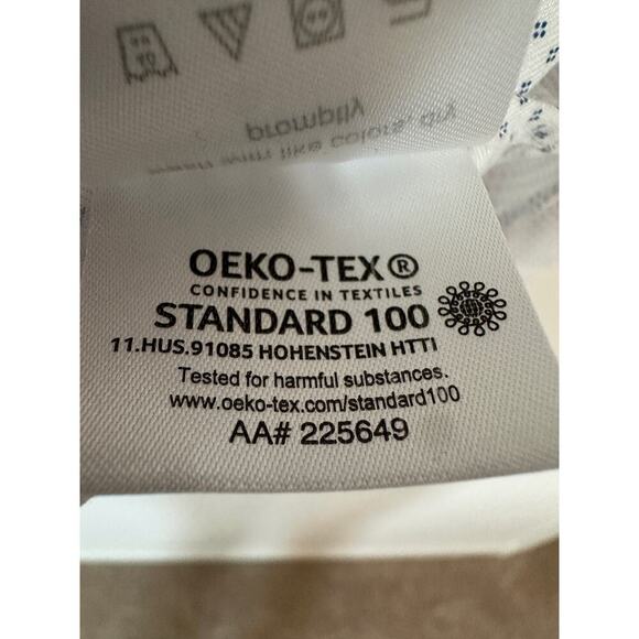 Calvin Klein Size 16 34/35 Large White Blue Dot Infinite Non Iron Slim Fit Shirt - Picture 8 of 9